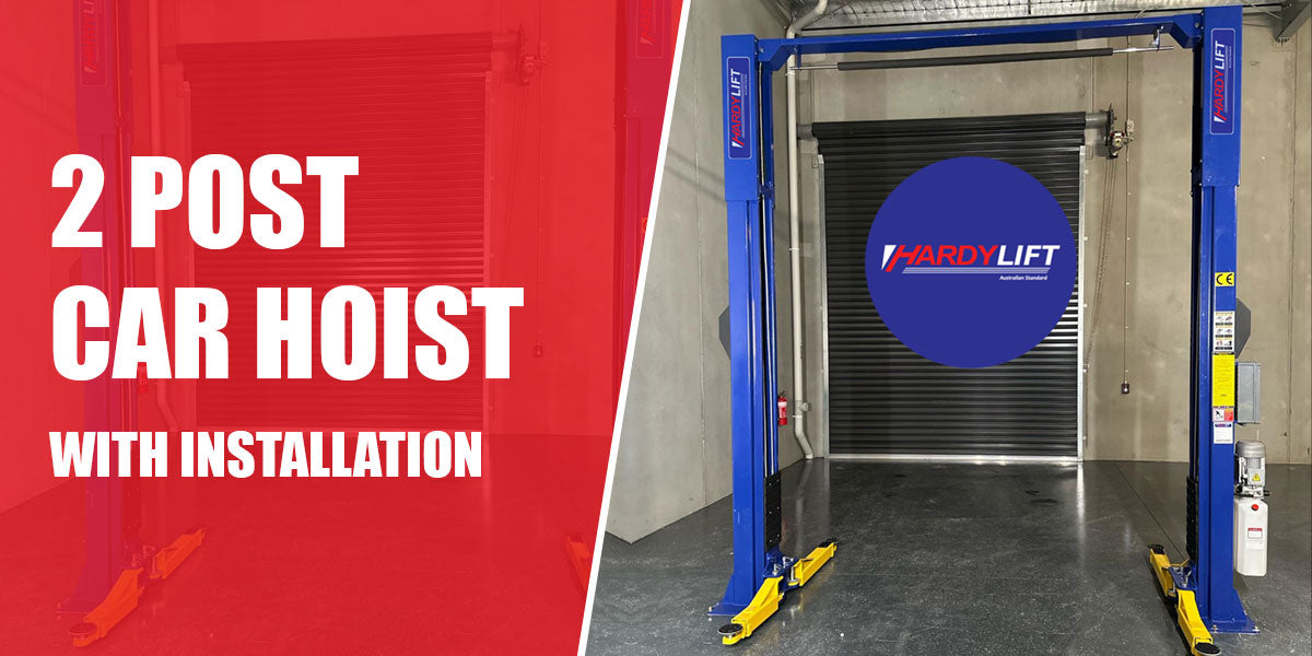 2 Post Car Hoist Installation Melbourne | Hardylift