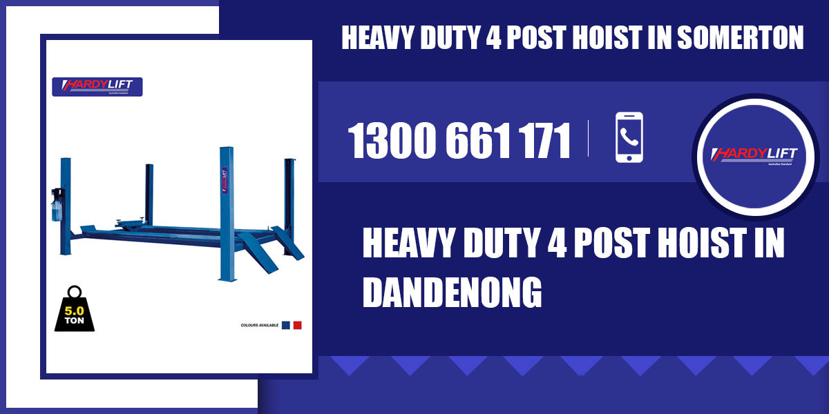Heavy Duty 4 Post Hoist in Dandenong