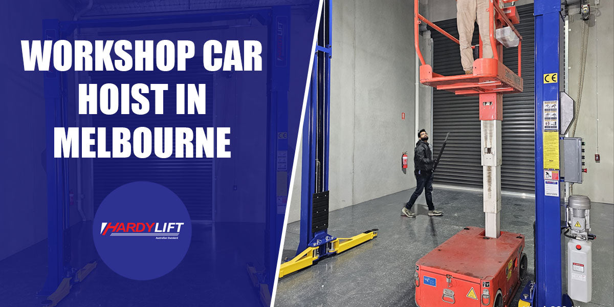 Workshop car hoist in Melbourne