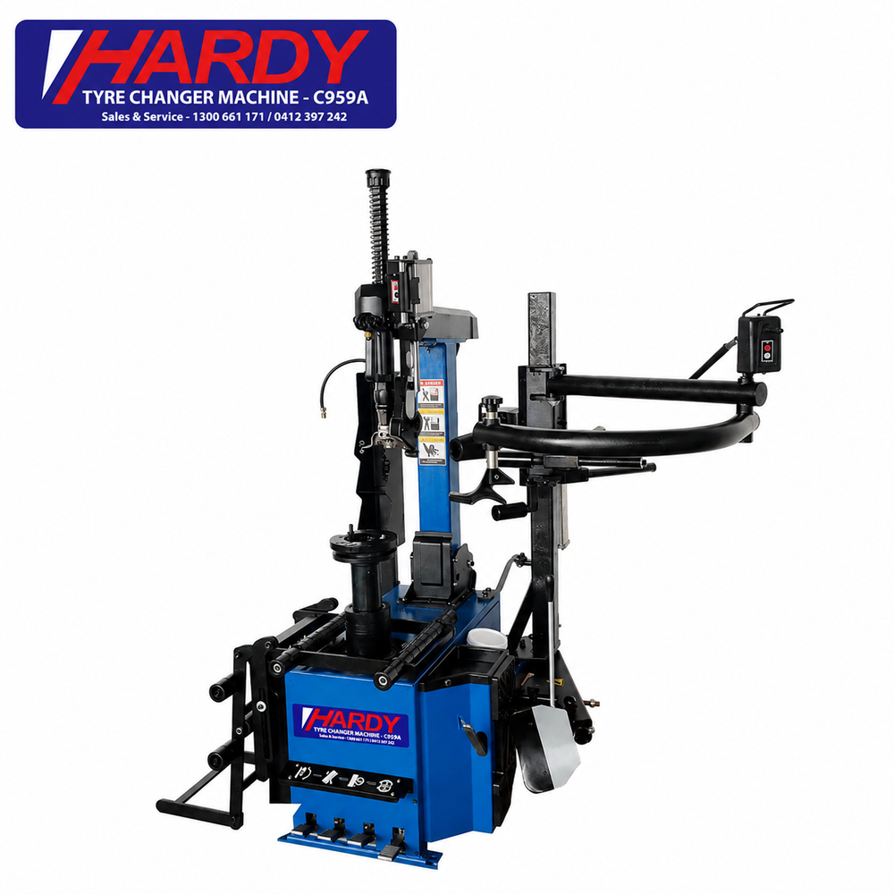 C959A -  Center Post Tyer Changer Machine (Lever less/In-Built Wheel Lift & Bead Blaster)