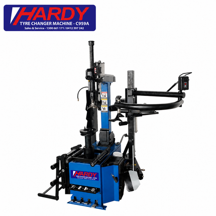 C959A -  Center Post Tyer Changer Machine (Lever less/In-Built Wheel Lift & Bead Blaster)