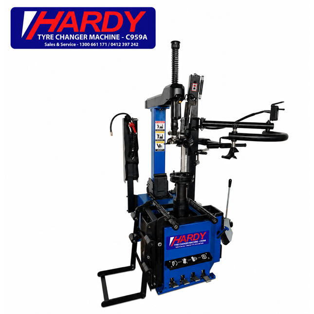 C959A -  Center Post Tyer Changer Machine (Lever less/In-Built Wheel Lift & Bead Blaster)
