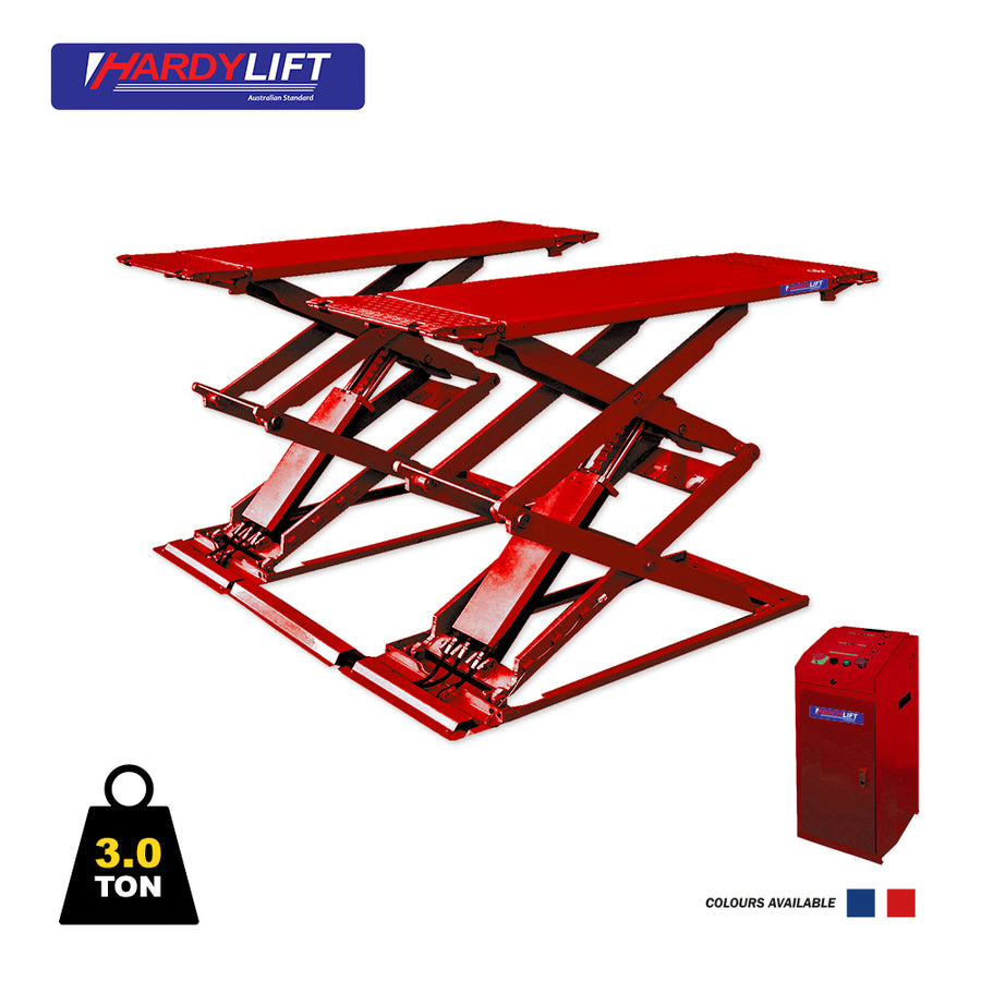 HL701 - Ultra Thin Scissor Car Hoist - 3000kg