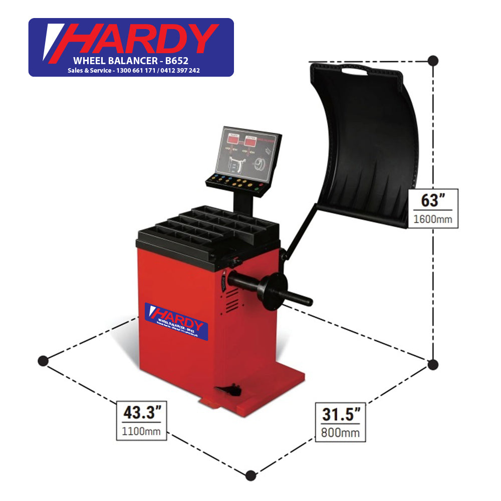 B652 - Led Digital Wheel Balancer (Laser Light)